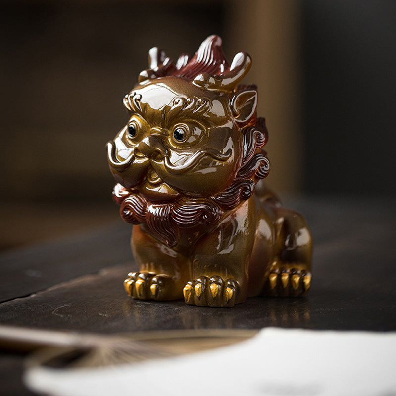 Buddha Stones Color Changing Small PiXiu Resin Tea Pet Wealth Home Figurine Decoration - image 11