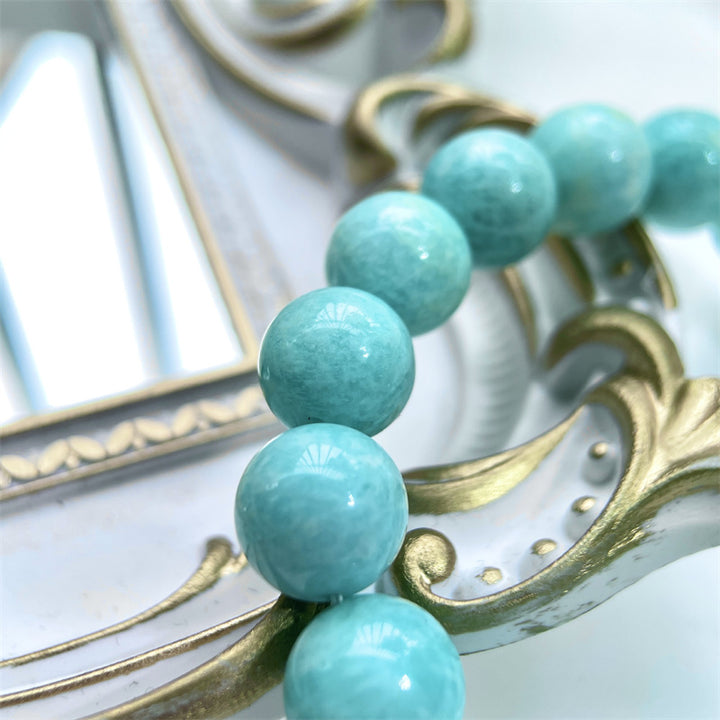 Buddha Stones Natural Amazonite Beads Healing Confidence Bracelet - image 4