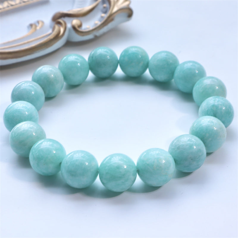Buddha Stones Natural Amazonite Beads Healing Confidence Bracelet - image 1