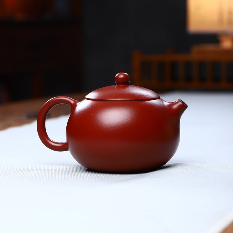Buddha Stones Vintage Xishi Teapot Purple Clay Kung Fu Teapot 240ml - image 1