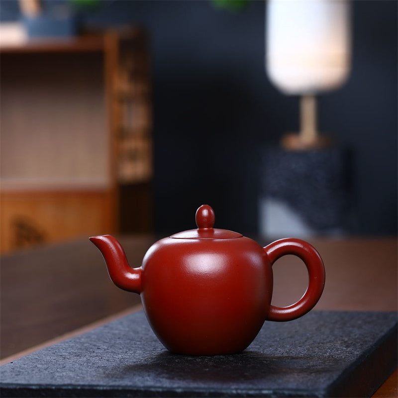 Buddha Stones Yixing Semi-handmade Brown Purple Clay Kung Fu Teapot 200ml - 12cm*4.6cm*200ml - image 0