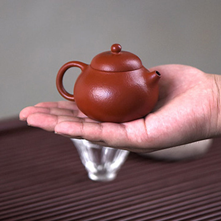 Buddha Stones Yixing All Handmade Wen Dan Brown Purple Clay Kung Fu Teapot - image 17