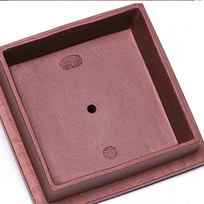 Buddha Stones Yixing All Handmade Gomoku Playing Chess Purple Clay Kung Fu Square Teapot 280ml - image 21