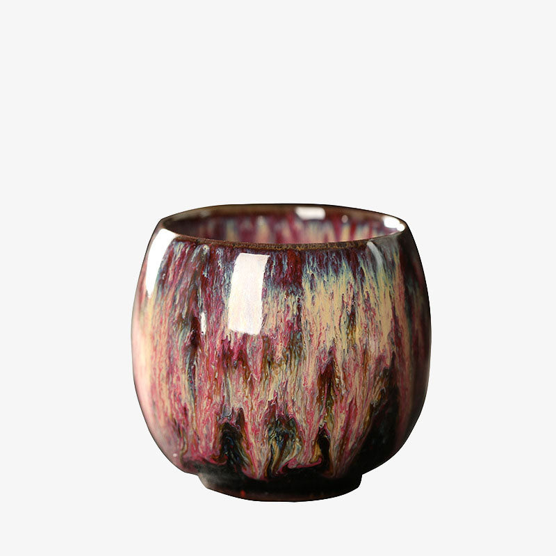 Buddha Stones Simple Multicolored Kiln Change Chinese Jianzhan Ceramic Teacup Kung Fu Tea Cup 110ml - image 4