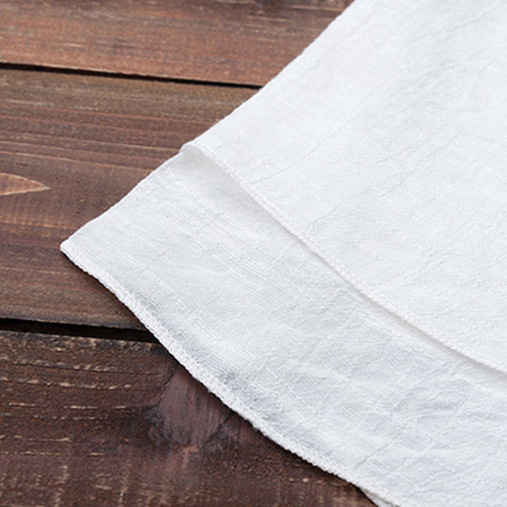 Buddha Stones 2Pcs Simple Design White Top Pants Meditation Yoga Zen Tai Chi Clothing Women's Set - image 11