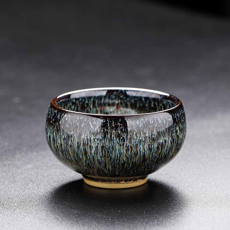 Buddha Stones Small Koi Fish Kiln Change Chinese Jianzhan Ceramic Teacup Kung Fu Tea Cup 60ml - image 11