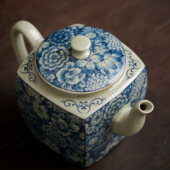 Buddha Stones Blue and White Porcelain Chinese Gongfu Tea Ceramic Kung Fu Teapot Cup Tea Filter Canister - image 10