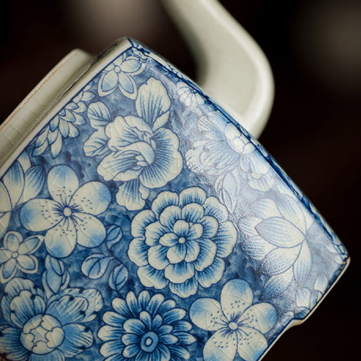 Buddha Stones Blue and White Porcelain Chinese Gongfu Tea Ceramic Kung Fu Teapot Cup Tea Filter Canister - image 7