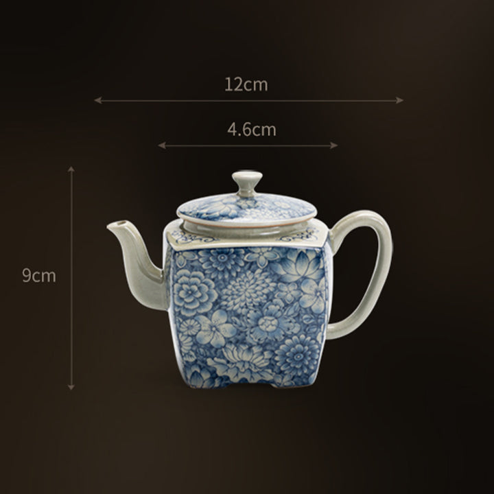 Buddha Stones Blue and White Porcelain Chinese Gongfu Tea Ceramic Kung Fu Teapot Cup Tea Filter Canister - image 14
