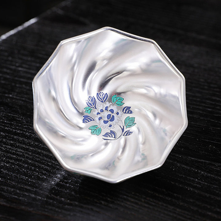 Buddha Stones Chrysanthemum Flowers Ceramic Teacup Kung Fu Tea Cup - image 8