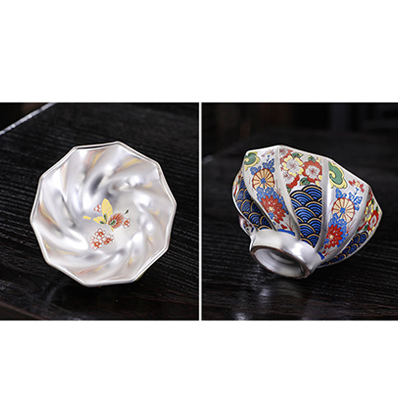 Buddha Stones Chrysanthemum Flowers Ceramic Teacup Kung Fu Tea Cup - image 17