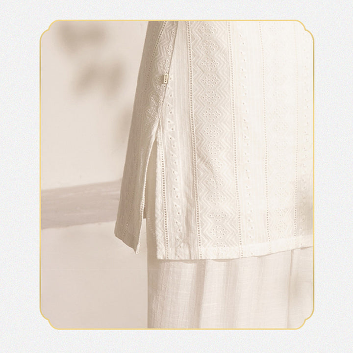 Buddha Stones 2Pcs Long Sleeve Yoga Clothing Meditation Clothing Top Pants Women's Set - image 6