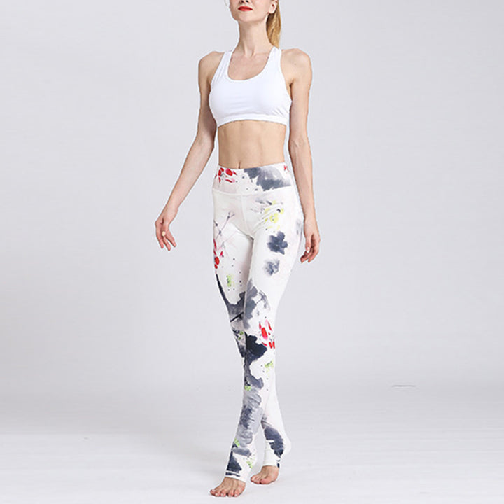 Buddha Stones Lotus Flower Print Design Pants Sports Fitness Yoga Leggings Women's Yoga Pants - image 31
