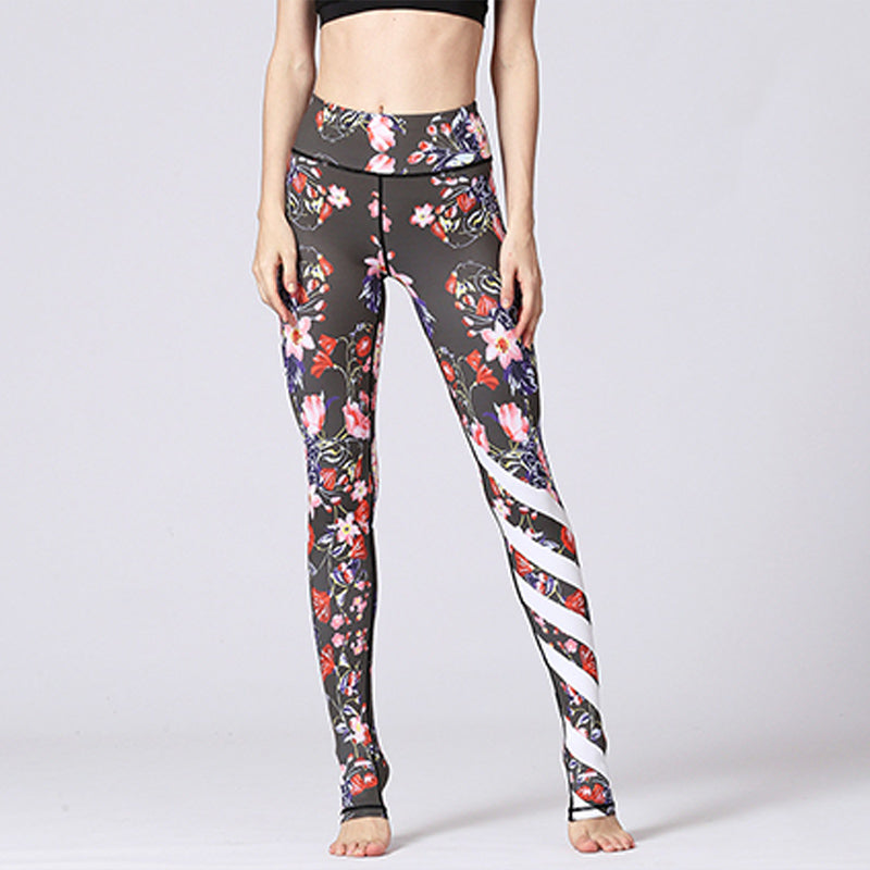 Buddha Stones Lotus Flower Floral Print Design Pants Sports Fitness Yoga Leggings Women's Yoga Pants - image 30