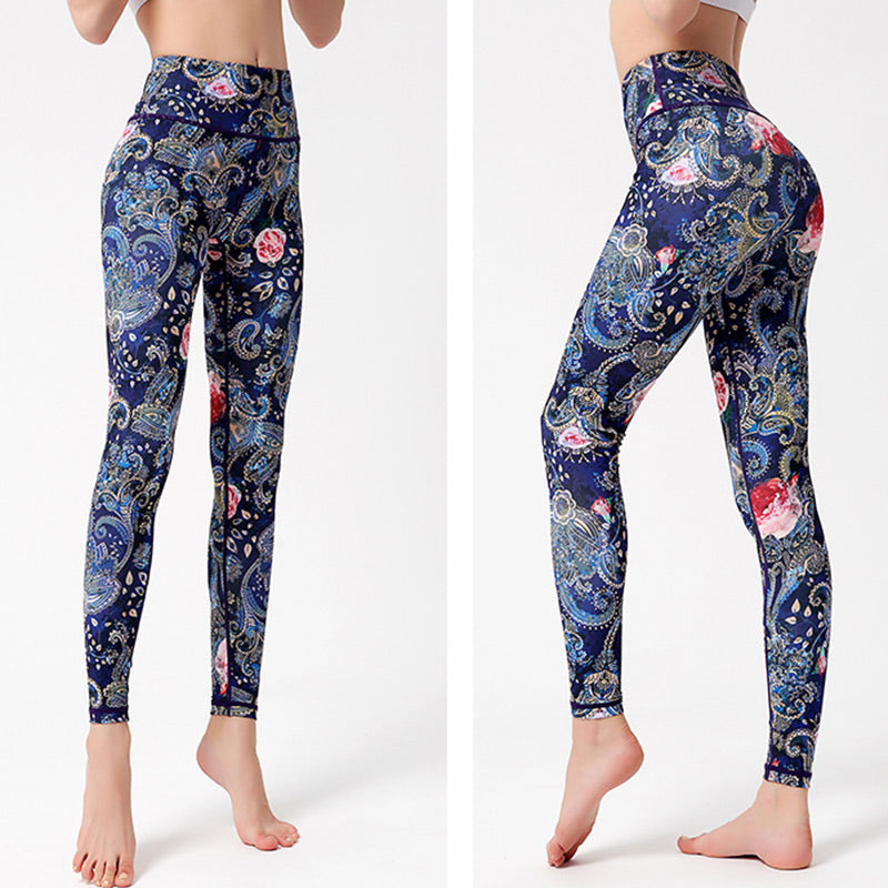 Buddha Stones Flowers Leaves Birds Print Pants Sports Fitness Yoga Dance Leggings Women's Yoga Pants - image 10