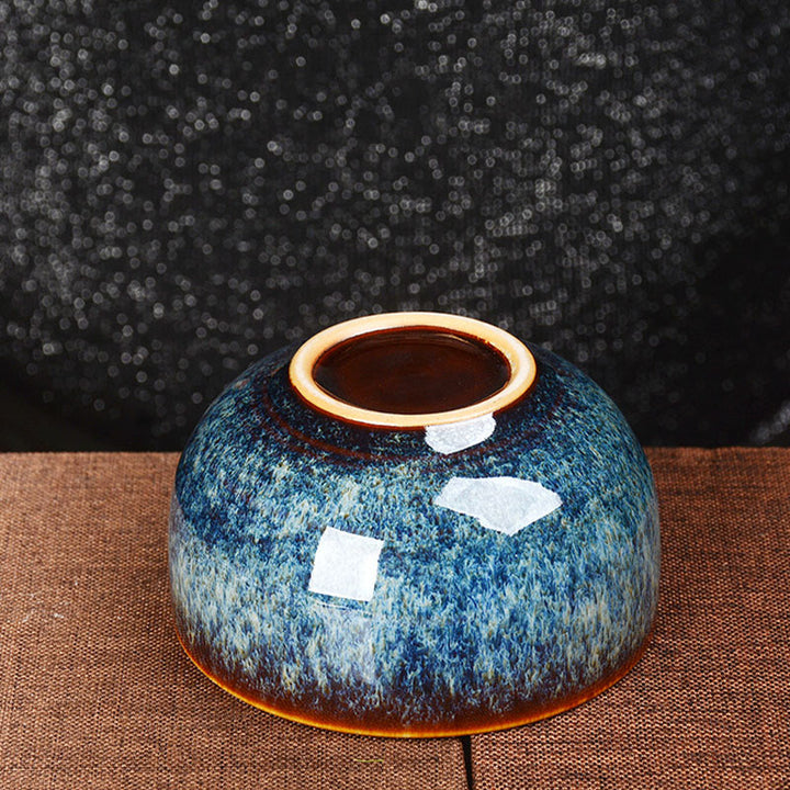 Buddha Stones Lotus Dragon Phoenix Koi Fish Chinese Jianzhan Ceramic Teacup Kung Fu Tea Cup 110ml - image 3