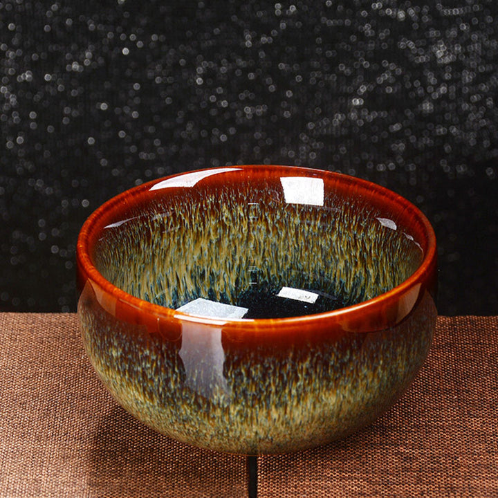 Buddha Stones Lotus Dragon Phoenix Koi Fish Chinese Jianzhan Ceramic Teacup Kung Fu Tea Cup 110ml - image 11