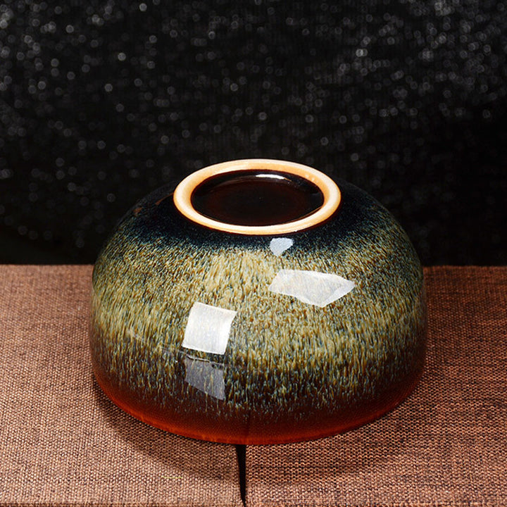 Buddha Stones Lotus Dragon Phoenix Koi Fish Chinese Jianzhan Ceramic Teacup Kung Fu Tea Cup 110ml - image 12