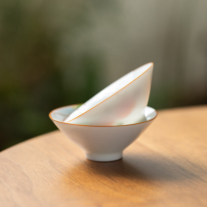 Buddha Stones Mandala Flower Koi Fish Lotus Bird Persimmons Teacup Kung Fu Tea Cup 50ml - image 17