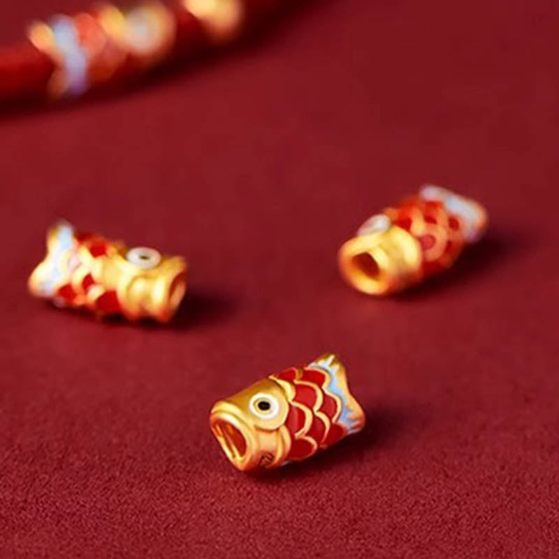 Buddha Stones 925 Sterling Silver Handmade Koi Fish Wealth Success Braided Rope Bracelet - image 5