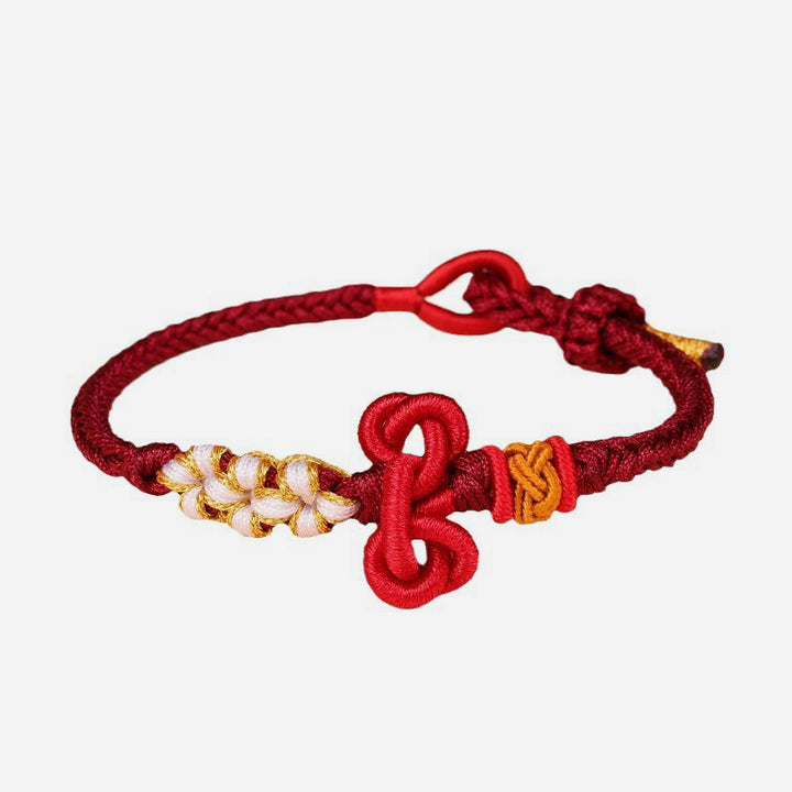 Buddha Stones Handmade Wenchang Knot Luck Strength Braided Rope Bracelet - image 9