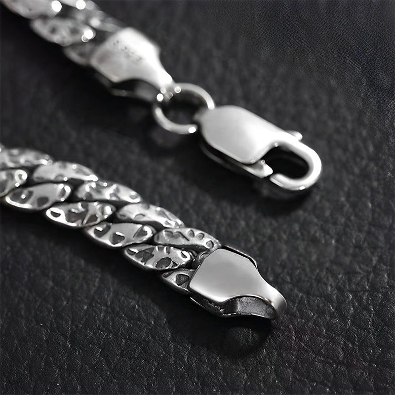 Buddha Stones Simple Dotted Texture Design Copper Luck Buckle Bracelet - image 2