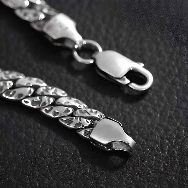 Buddha Stones Simple Dotted Texture Design Copper Luck Buckle Bracelet - image 2