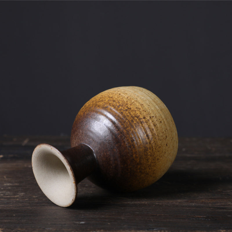 Buddha Stones Small Capacity Goblet Design Ceramic Wine Coffee Mug Tea Coffee Cup 170ml - image 3