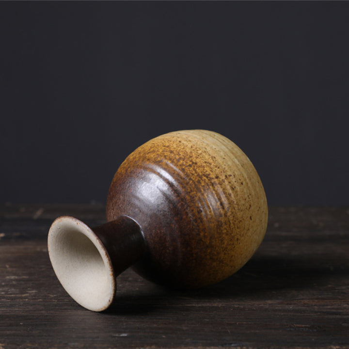 Buddha Stones Small Capacity Goblet Design Ceramic Wine Coffee Mug Tea Coffee Cup 170ml - image 3