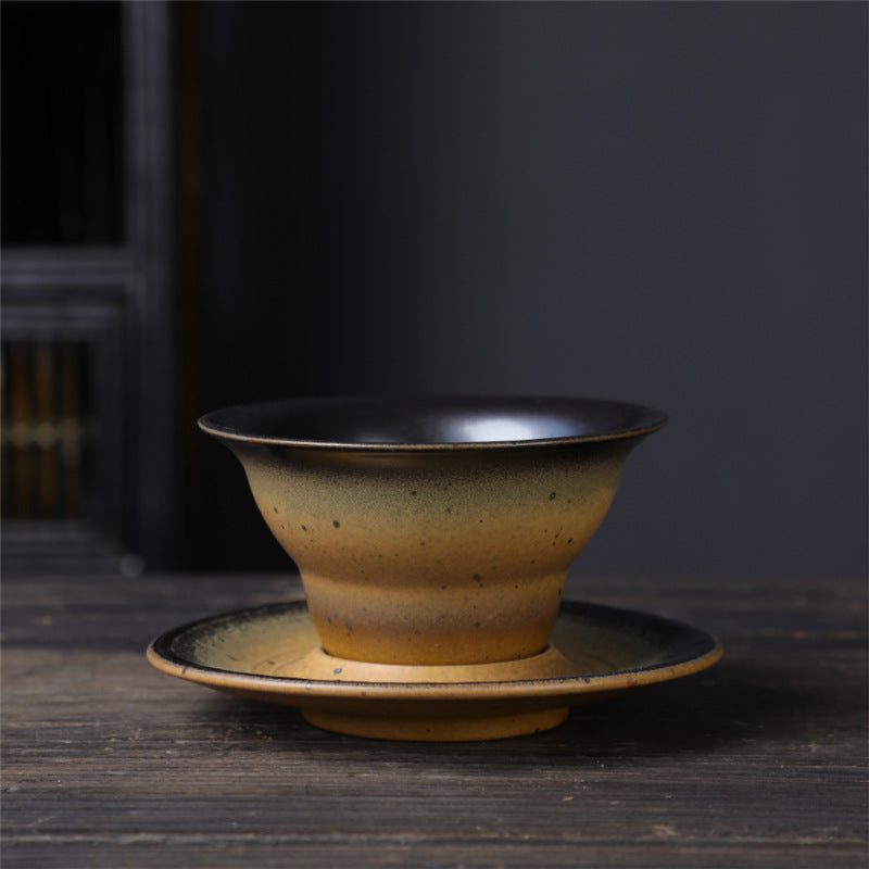 Buddha Stones Planet Design Ceramic Coffee Mug Rough Pottery Tea Coffee Cup With Saucer - Saturn 10cm*10cm*6.5cm*160ml - image 19