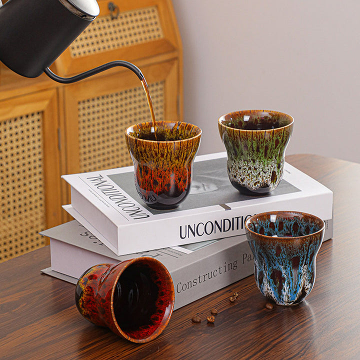 Buddha Stones Vintage Kiln Change Design Ceramic Coffee Mug Tea Cup 150ml - image 20