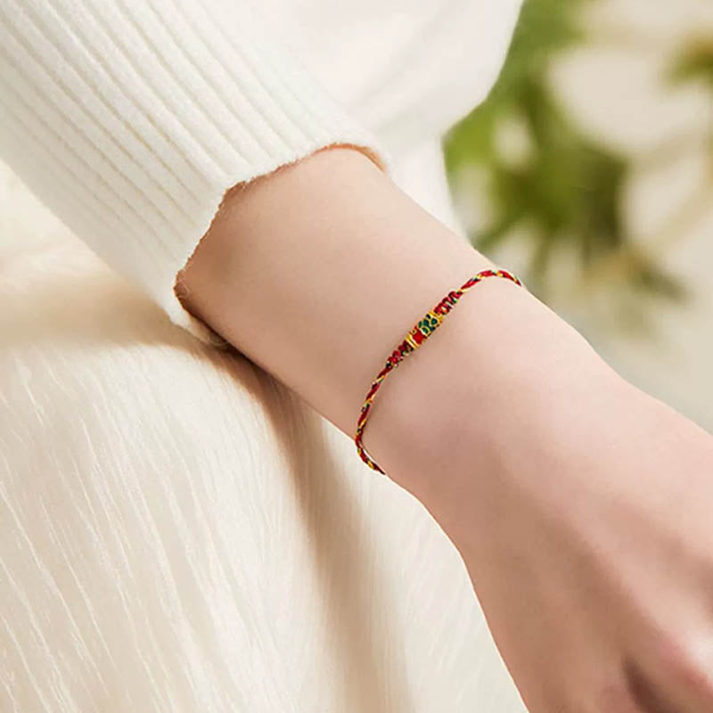 Buddha Stones Handcrafted Koi Fish Wealth Prosperity Braided Rope Bracelet - image 4