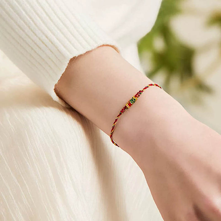 Buddha Stones Handcrafted Koi Fish Wealth Prosperity Braided Rope Bracelet - image 4