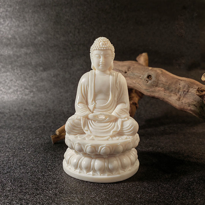 Buddha Stones Mini Ivory Fruit Tathagata Buddha Lotus Kwan Yin Avalokitesvara Manjusri Samantabhadra Serenity Desk Decoration - image 18
