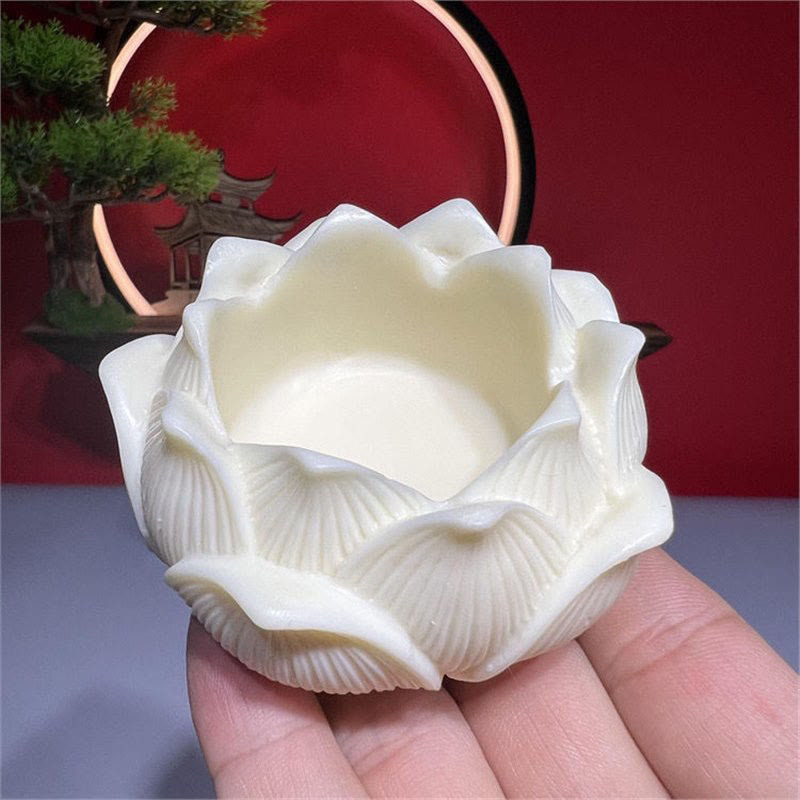 Buddha Stones Mini Ivory Fruit Tathagata Buddha Lotus Kwan Yin Avalokitesvara Manjusri Samantabhadra Serenity Desk Decoration - image 7