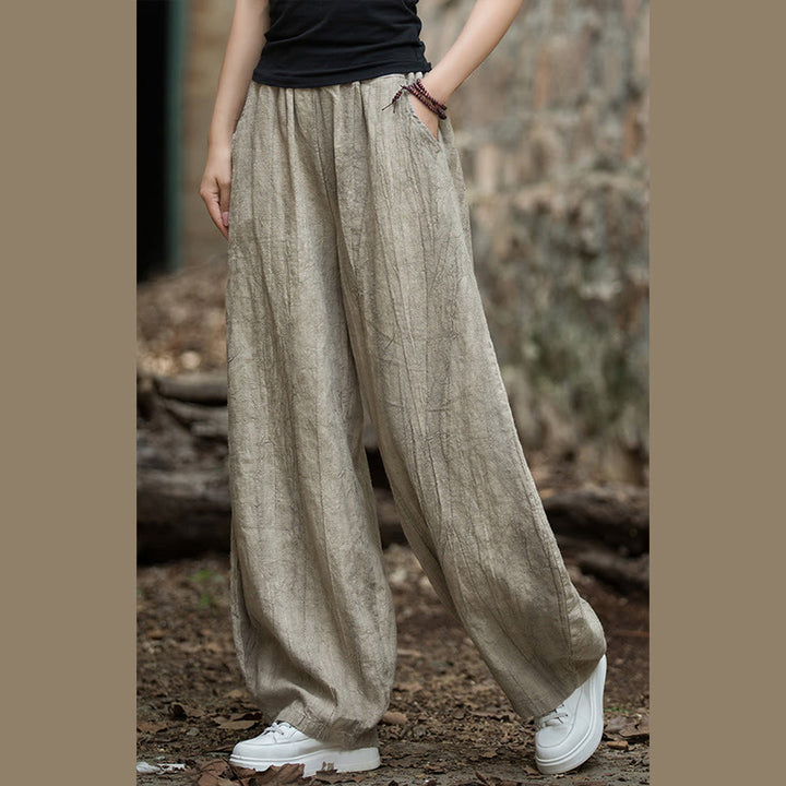 Buddha Stones Retro Tie Dye Harem Pants Casual Women's Yoga Pants With Pockets - image 1