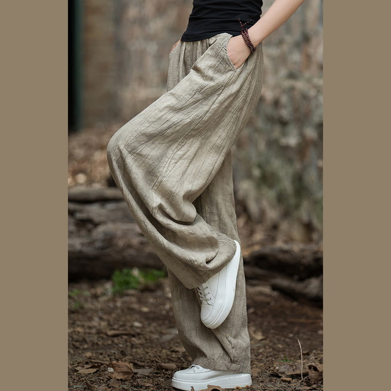 Buddha Stones Retro Tie Dye Harem Pants Casual Women's Yoga Pants With Pockets - image 6