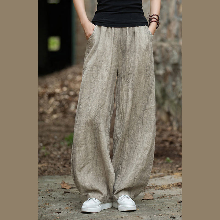 Buddha Stones Retro Tie Dye Harem Pants Casual Women's Yoga Pants With Pockets - image 4