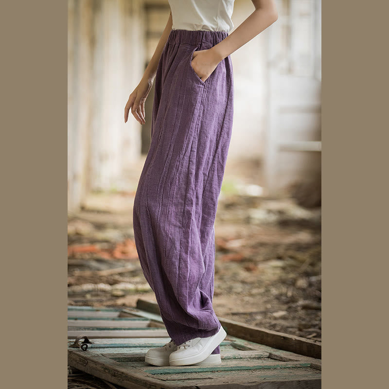 Buddha Stones Retro Tie Dye Harem Pants Casual Women's Yoga Pants With Pockets - image 46