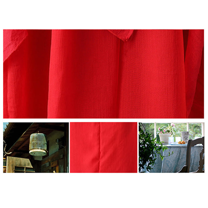 Buddha Stones V-Neck Midi Tunic Dress Wide Leg Pants Meditation Zen Practice Dance Clothing - image 20