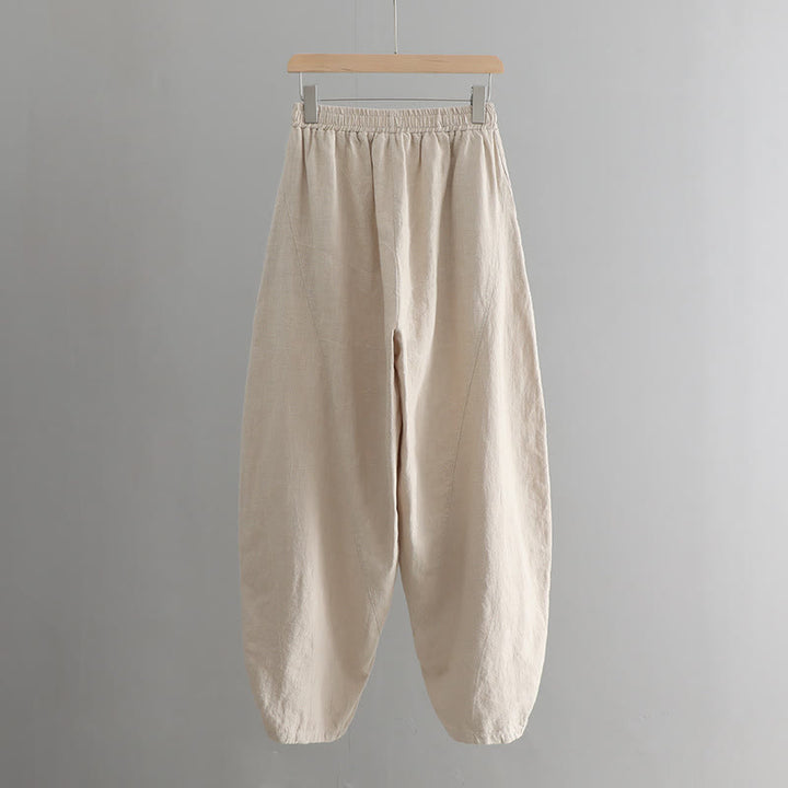 Buddha Stones Solid Color Loose Yoga Harem Pants With Pockets - image 17
