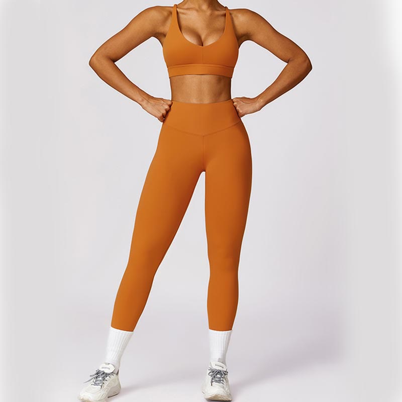 Buddha Stones Women Short Sleeve T-Shirt Top High Waist Leggings Pants For Sports Yoga - image 26