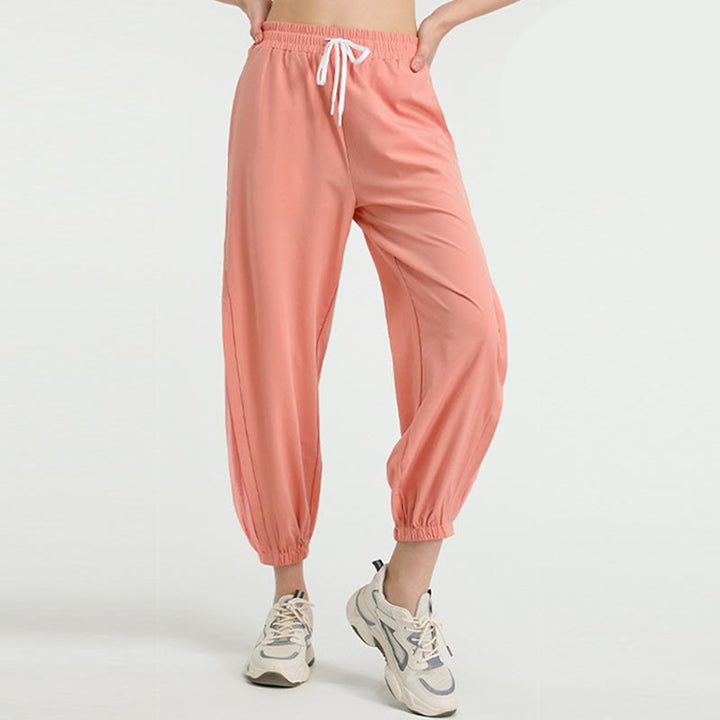 Buddha Stones High Waist Loose Fitness Yoga Sports Track Pants With Pockets - Pink - US8-10，UK/AU12-14，EU40-42 (XL)  - image 11