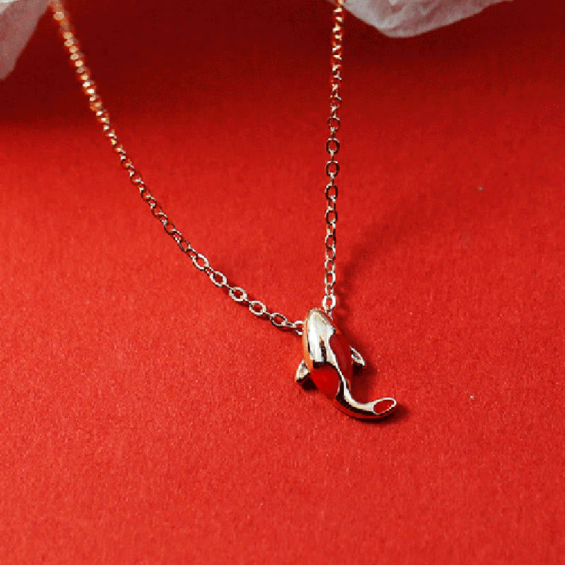 Buddha Stones Copper Koi Fish Wealth Necklace Pendant Red Rope Bracelet Earrings Set - image 11