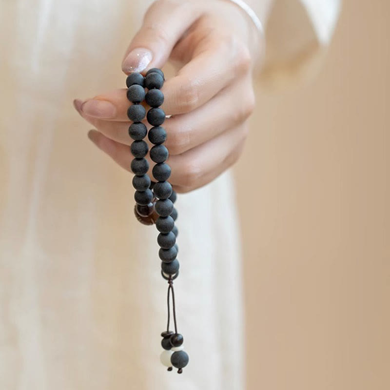 Buddha Stones Tibetan Double Layer Cypress Bodhi Lotus Healing Bracelet - image 6