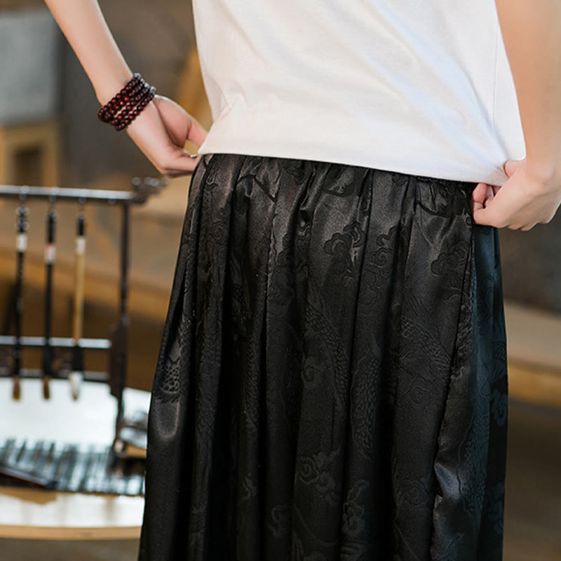 Buddha Stones Dragon Pattern Loose Men's Harem Pants With Pockets - image 9