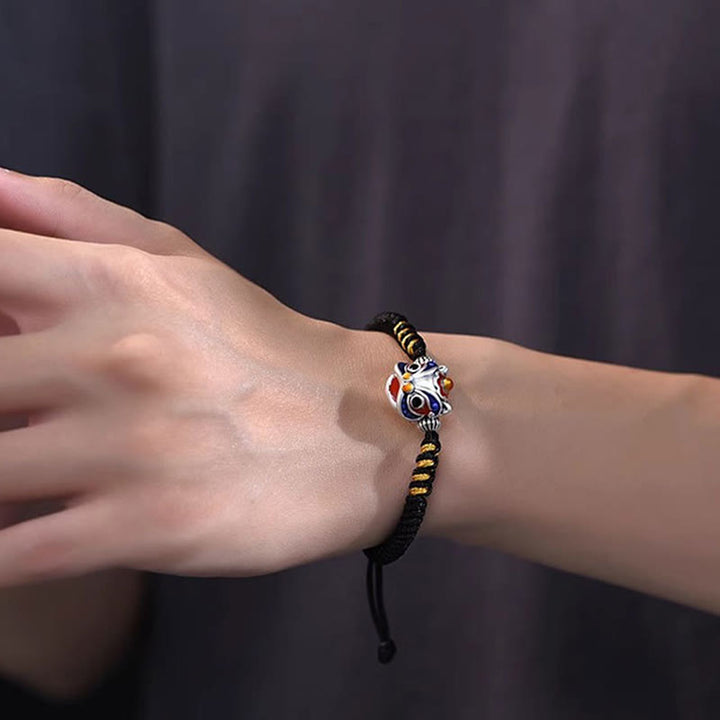 Buddha Stones Handmade Dancing Lion Luck Braided String Bracelet - image 5