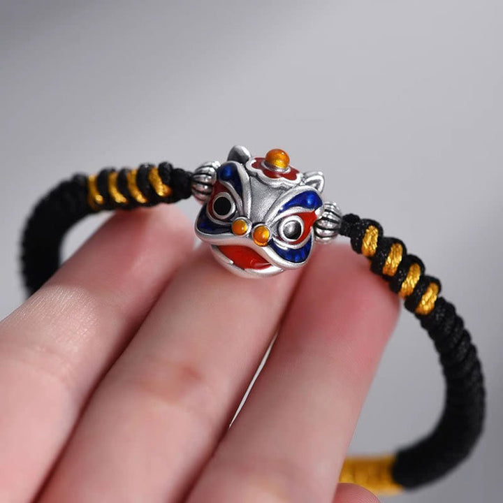 Buddha Stones Handmade Dancing Lion Luck Braided String Bracelet - image 2