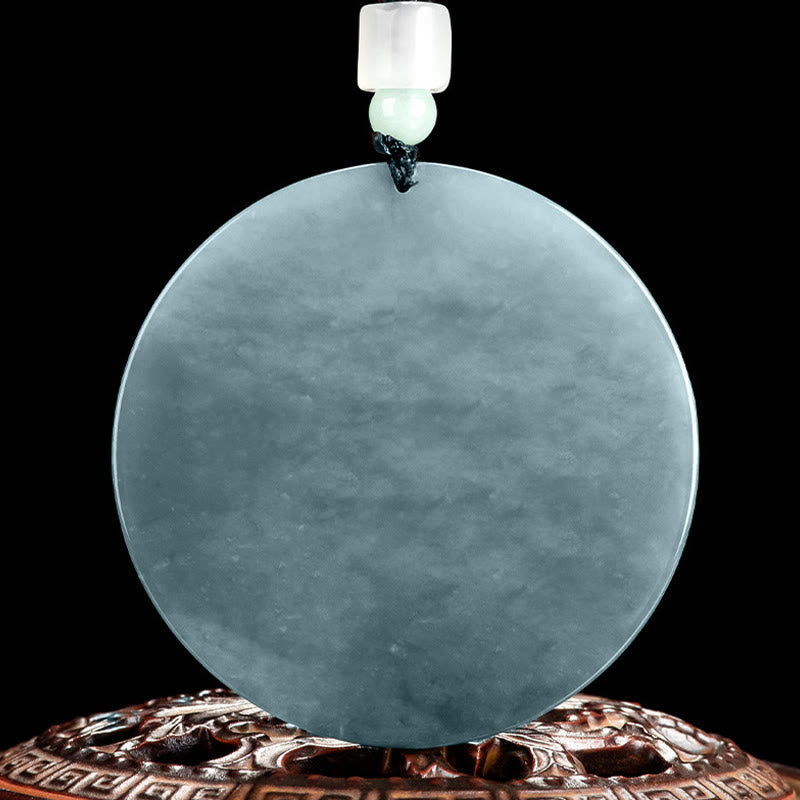 Buddha Stones Kwan Yin Avalokitesvara Jade Abundance String Necklace Pendant - image 3