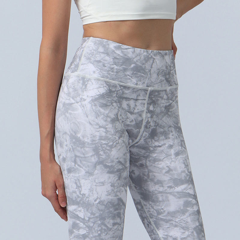 Buddha Stones Flowers Leaves Print Sports Fitness Yoga High Waist Leggings Women's Yoga Pants - image 18